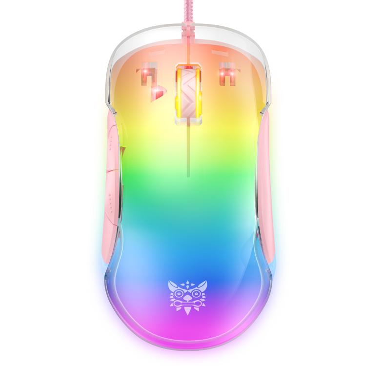 ONIKUMA CW925 12800DPI Colorful RGB E-Sports Gaming Wired Mouse(Pink) - Wired Mice by ONIKUMA | Online Shopping UK | buy2fix
