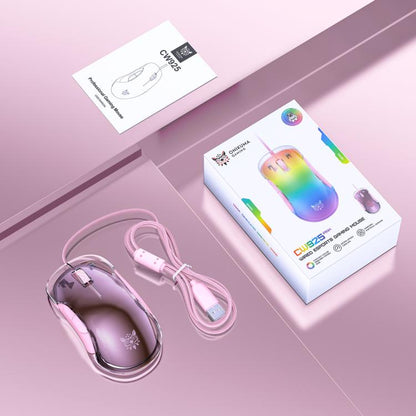 ONIKUMA CW925 12800DPI Colorful RGB E-Sports Gaming Wired Mouse(Pink) - Wired Mice by ONIKUMA | Online Shopping UK | buy2fix