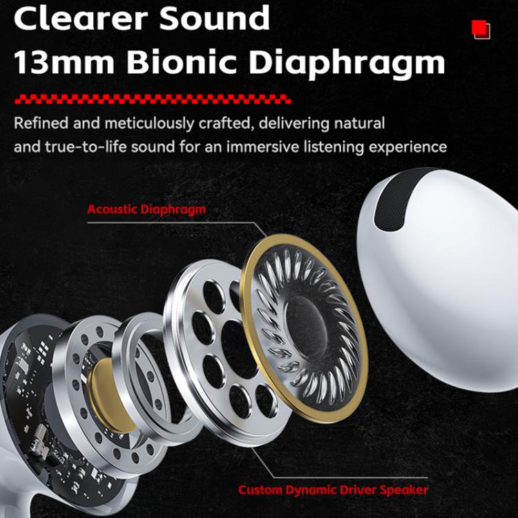 WK WS-27 Liton Series Wireless Earbuds with Smart Color Screen(White) - TWS Earphone by WK | Online Shopping UK | buy2fix