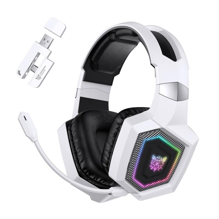 ONIKUMA GT806 Tri-mode Bluetooth 2.4G Wired E-sports Game Headset(White) - Multimedia Headset by ONIKUMA | Online Shopping UK | buy2fix