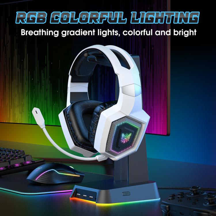 ONIKUMA GT806 Tri-mode Bluetooth 2.4G Wired E-sports Game Headset(White) - Multimedia Headset by ONIKUMA | Online Shopping UK | buy2fix