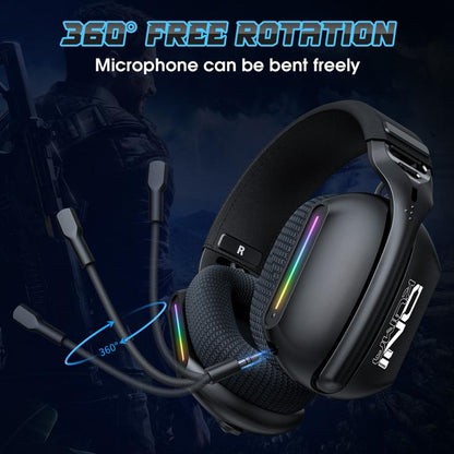 ONIKUMA GT808 Tri-mode Bluetooth 2.4G Wired E-sports Game Headset(Black) - Multimedia Headset by ONIKUMA | Online Shopping UK | buy2fix