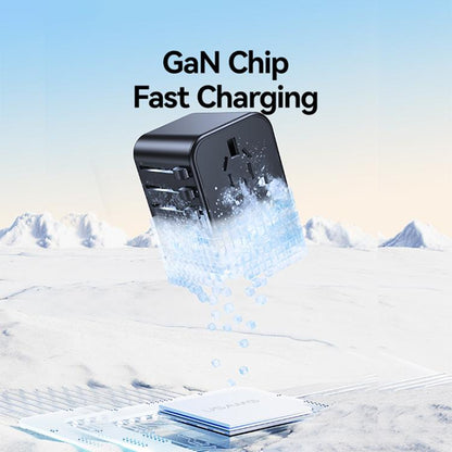 USAMS CC309 25W Dual Type-C and USB-A Ports Universal Travel Charger(Black) - Plug Adaptor by USAMS | Online Shopping UK | buy2fix