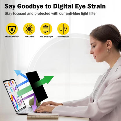 For ASUS Chromebook CX1405CKA 14 2pcs 9H Anti-peeping Explosion-proof Tempered Glass Film - Screen Protection Film by buy2fix | Online Shopping UK | buy2fix