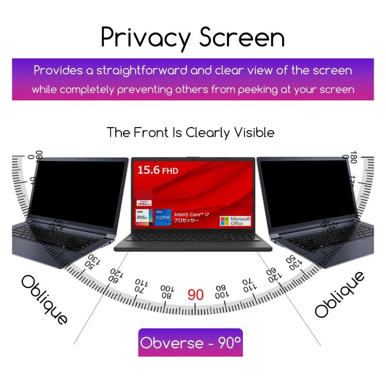 For Fujitsu FMV Lite WA1 15.6 25pcs 9H Anti-peeping Explosion-proof Tempered Glass Film - Screen Protection Film by buy2fix | Online Shopping UK | buy2fix