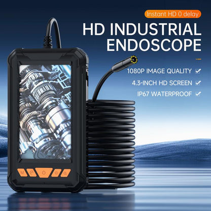 P380 8mm Lens Industrial Pipeline Endoscope with 4.3 inch HD Screen, Spec:5m Tube -  by buy2fix | Online Shopping UK | buy2fix