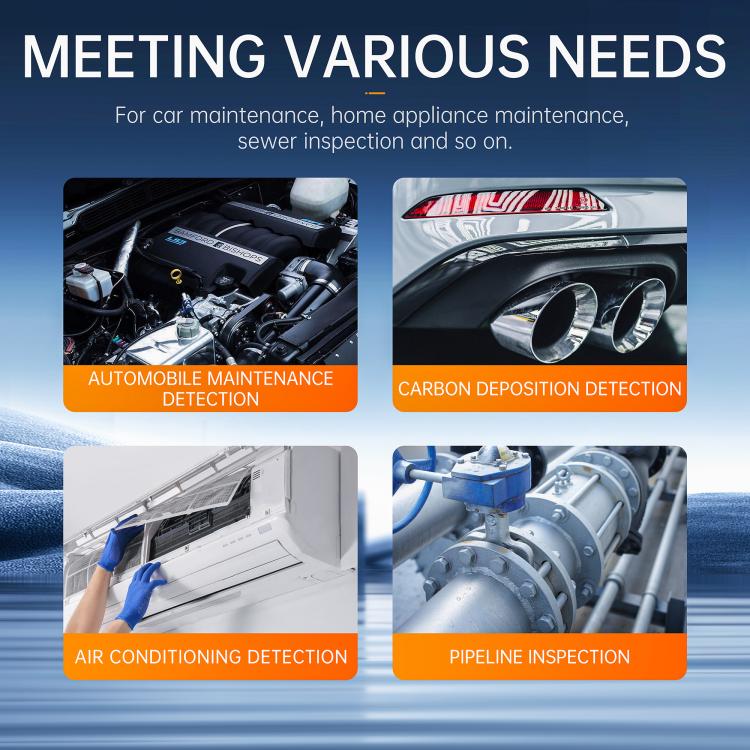 P380 8mm Lens Industrial Pipeline Endoscope with 4.3 inch HD Screen, Spec:10m Tube -  by buy2fix | Online Shopping UK | buy2fix