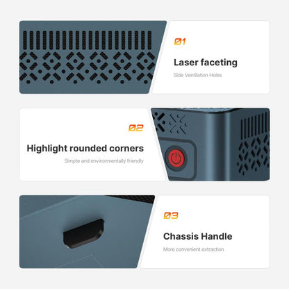 GXMO GN7 Windows 11 Mini PC, 16GB+512GB, AMD Ryzen 5 3550H 4-Core Processor(UK Plug) - Windows Mini PCs by GXMO | Online Shopping UK | buy2fix