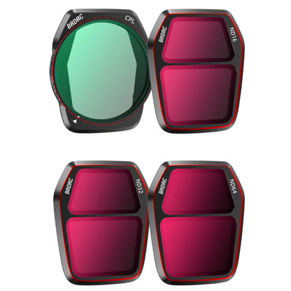 For DJI Air 3S BRDRC Camera Lens Filter, Filter:4 in 1 CPL ND16-64 - Lens Filter by BRDRC | Online Shopping UK | buy2fix