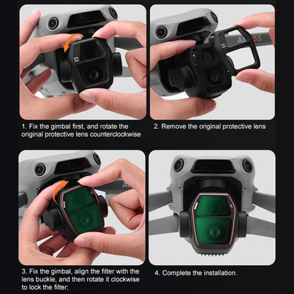 For DJI Air 3S BRDRC Camera Lens Filter, Filter:UV - Lens Filter by BRDRC | Online Shopping UK | buy2fix