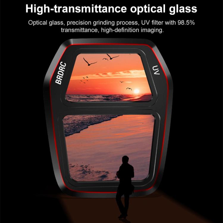 For DJI Air 3S BRDRC Camera Lens Filter, Filter:3 in 1 CPL UV ND16 - Lens Filter by BRDRC | Online Shopping UK | buy2fix