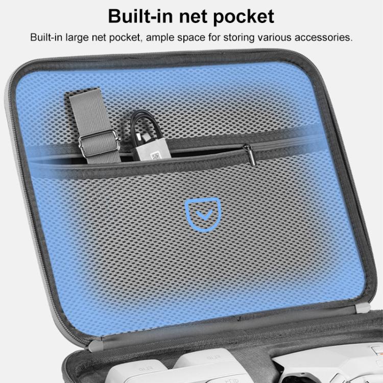 For DJI Flip BRDRC Drone Portable Case Single Shoulder Messenger Bag Handbag(Grey) - Backpacks & Bags by BRDRC | Online Shopping UK | buy2fix