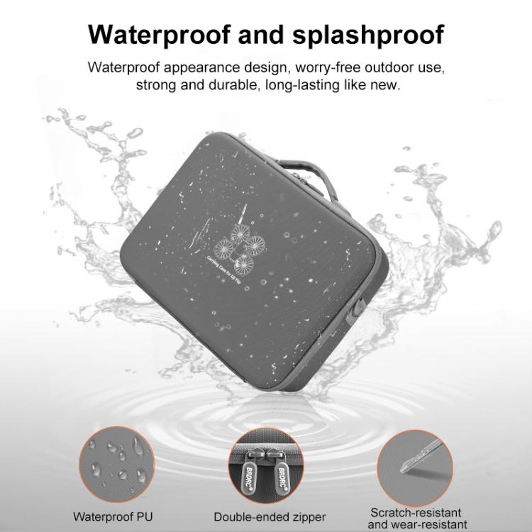 For DJI Flip BRDRC Drone Portable Case Single Shoulder Messenger Bag Handbag(Grey) - Backpacks & Bags by BRDRC | Online Shopping UK | buy2fix