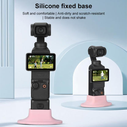 For DJI OSMO Pocket 3 BRDRC Silicone Desktop Base Bracket(Pink) - Mount & Holder by BRDRC | Online Shopping UK | buy2fix