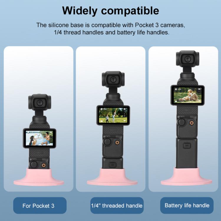 For DJI OSMO Pocket 3 BRDRC Silicone Desktop Base Bracket(Red) - Mount & Holder by BRDRC | Online Shopping UK | buy2fix