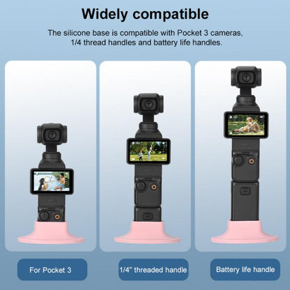 For DJI OSMO Pocket 3 BRDRC Silicone Desktop Base Bracket(Purple) - Mount & Holder by BRDRC | Online Shopping UK | buy2fix