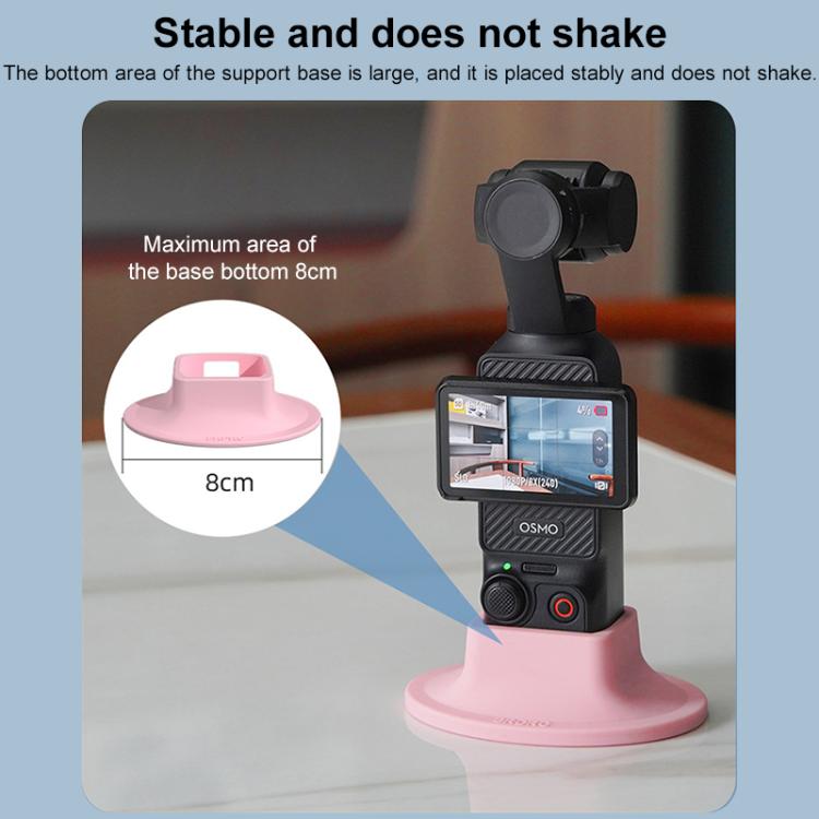 For DJI OSMO Pocket 3 BRDRC Silicone Desktop Base Bracket(Red) - Mount & Holder by BRDRC | Online Shopping UK | buy2fix