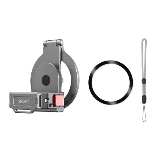 For DJI Osmo Pocket 3 BRDRC Smartphone Teleprompter Stand Desktop Clamp Cold Shoe Extension Mount(Dark Grey) - Mount & Holder by BRDRC | Online Shopping UK | buy2fix