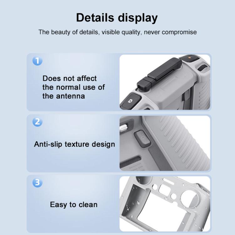 For DJI RC 2 BRDRC Remote Control Shockproof Anti-scratch Silicone Case(Black) -  by BRDRC | Online Shopping UK | buy2fix