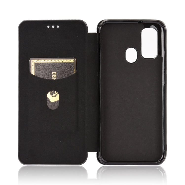For Ulefone Note 9P Carbon Fiber Texture Horizontal Flip TPU + PC + PU Leather Case with Card Slot & Lanyard(Black) by buy2fix
