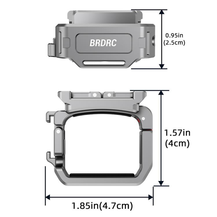 For DJI Osmo Pocket 3 BRDRC Quick Assembly Multi-function Cold Shoe Extension Mount(Dark Grey) - Mount & Holder by BRDRC | Online Shopping UK | buy2fix