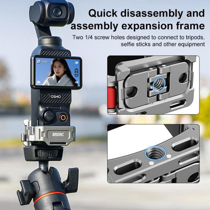 For DJI Osmo Pocket 3 BRDRC Quick Assembly Multi-function Cold Shoe Extension Mount(Dark Grey) - Mount & Holder by BRDRC | Online Shopping UK | buy2fix