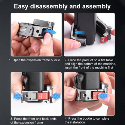 For DJI Osmo Pocket 3 BRDRC Quick Assembly Multi-function Cold Shoe Extension Mount(Dark Grey) - Mount & Holder by BRDRC | Online Shopping UK | buy2fix