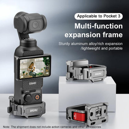 For DJI Osmo Pocket 3 BRDRC Quick Assembly Multi-function Cold Shoe Extension Mount(Dark Grey) - Mount & Holder by BRDRC | Online Shopping UK | buy2fix