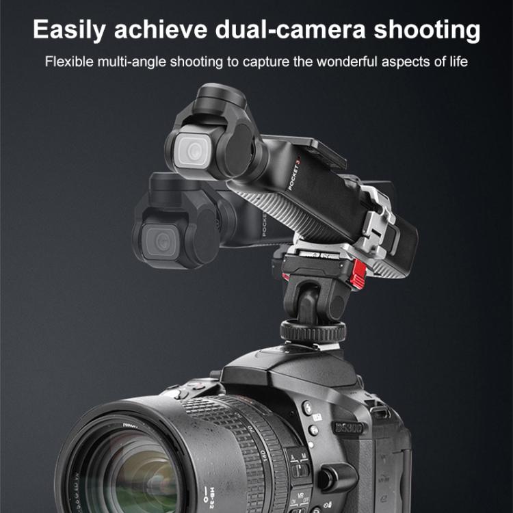 For DJI Osmo Pocket 3 BRDRC Quick Assembly Multi-function Cold Shoe Extension Mount(Dark Grey) - Mount & Holder by BRDRC | Online Shopping UK | buy2fix