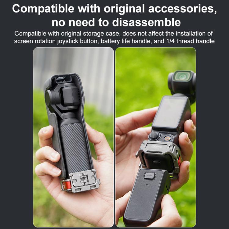 For DJI Osmo Pocket 3 BRDRC Quick Assembly Multi-function Cold Shoe Extension Mount(Dark Grey) - Mount & Holder by BRDRC | Online Shopping UK | buy2fix