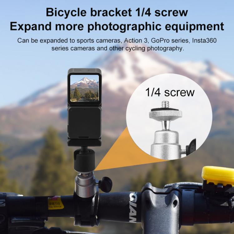 For DJI RC / RC 2 BRDRC Drone Remote Control Adapter Base Bicycle Holder(Black Silver) - Holder Series by BRDRC | Online Shopping UK | buy2fix