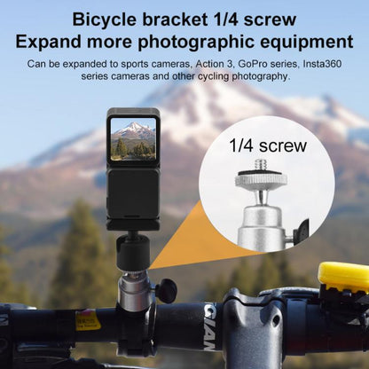 For DJI RC / RC 2 BRDRC Drone Remote Control Adapter Base Bicycle Holder(Black Silver) - Holder Series by BRDRC | Online Shopping UK | buy2fix