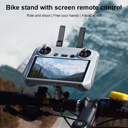 For DJI RC / RC 2 BRDRC Drone Remote Control Adapter Base Bicycle Holder(Black Silver) - Holder Series by BRDRC | Online Shopping UK | buy2fix