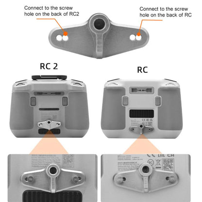 For DJI RC / RC 2 BRDRC Drone Remote Control Adapter Base Bicycle Holder(Black Silver) - Holder Series by BRDRC | Online Shopping UK | buy2fix