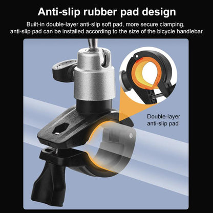 For DJI RC / RC 2 BRDRC Drone Remote Control Adapter Base Bicycle Holder(Black Silver) - Holder Series by BRDRC | Online Shopping UK | buy2fix