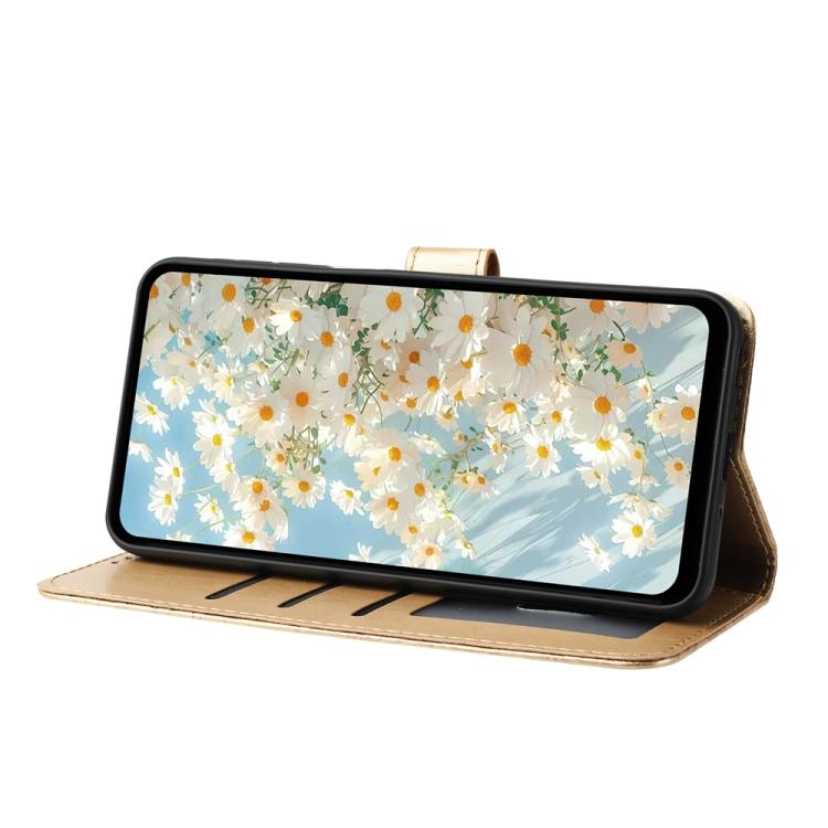 For Google Pixel 10 Daisy Embossed Leather Phone Case(Gold) - Google Cases by buy2fix | Online Shopping UK | buy2fix