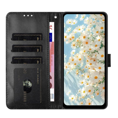 For Google Pixel 10 Pro Daisy Embossed Leather Phone Case(Black) - Google Cases by buy2fix | Online Shopping UK | buy2fix