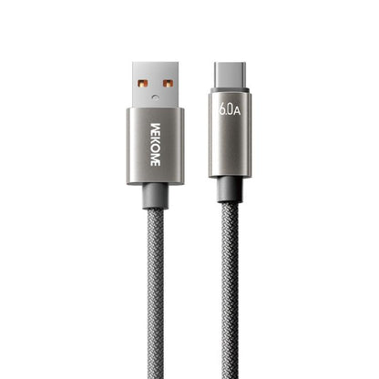 WK WDC-63a 66W USB to Type-C Fast Charging Data Cable, Length: 1.2m(Grey) - USB-C & Type-C Cable by WK | Online Shopping UK | buy2fix