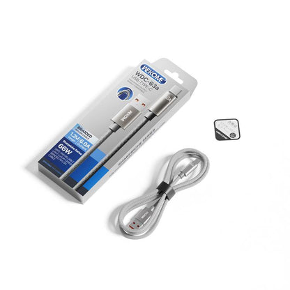 WK WDC-63a 66W USB to Type-C Fast Charging Data Cable, Length: 1.2m(Brown) - USB-C & Type-C Cable by WK | Online Shopping UK | buy2fix