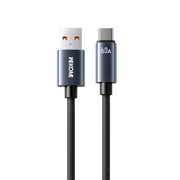 WK WDC-63a 66W USB to Type-C Fast Charging Data Cable, Length: 1.2m(Black) - USB-C & Type-C Cable by WK | Online Shopping UK | buy2fix