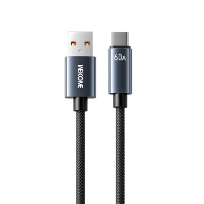 WK WDC-63a 66W USB to Type-C Fast Charging Data Cable, Length: 1.2m(Black) - USB-C & Type-C Cable by WK | Online Shopping UK | buy2fix