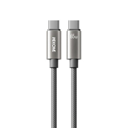 WK WDC-64 PD65W Type-C to Type-C Fast Charging Data Cable, Length: 1.2m(Grey) - USB-C & Type-C Cable by WK | Online Shopping UK | buy2fix