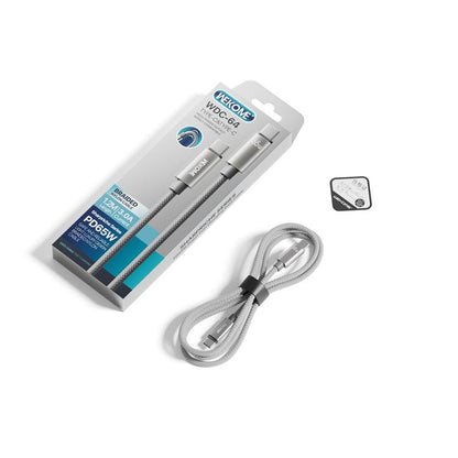 WK WDC-64 PD65W Type-C to Type-C Fast Charging Data Cable, Length: 1.2m(Grey) - USB-C & Type-C Cable by WK | Online Shopping UK | buy2fix
