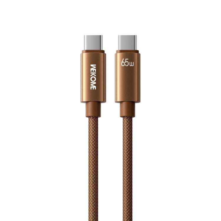 WK WDC-64 PD65W Type-C to Type-C Fast Charging Data Cable, Length: 1.2m(Brown) - USB-C & Type-C Cable by WK | Online Shopping UK | buy2fix