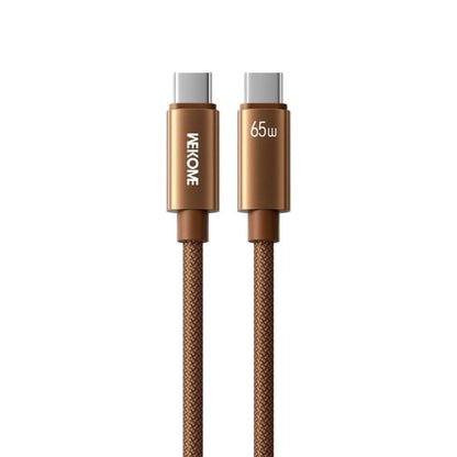 WK WDC-64 PD65W Type-C to Type-C Fast Charging Data Cable, Length: 1.2m(Brown) - USB-C & Type-C Cable by WK | Online Shopping UK | buy2fix