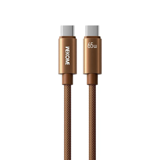 WK WDC-64 PD65W Type-C to Type-C Fast Charging Data Cable, Length: 1.2m(Brown) - USB-C & Type-C Cable by WK | Online Shopping UK | buy2fix