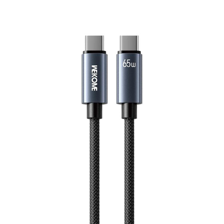 WK WDC-64 PD65W Type-C to Type-C Fast Charging Data Cable, Length: 1.2m(Black) - USB-C & Type-C Cable by WK | Online Shopping UK | buy2fix