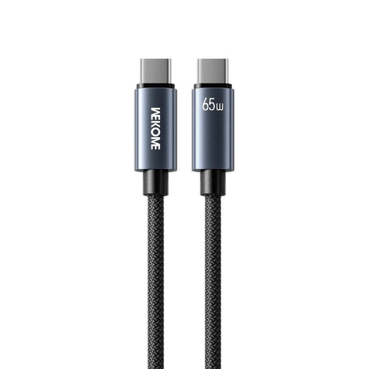 WK WDC-64 PD65W Type-C to Type-C Fast Charging Data Cable, Length: 1.2m(Black) - USB-C & Type-C Cable by WK | Online Shopping UK | buy2fix