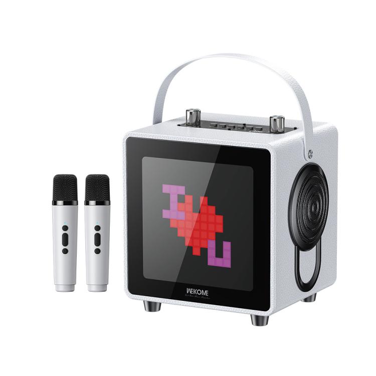 WK Beluga D22 Pixel Desktop Wireless Bluetooth Speaker(White) - Desktop Speaker by WK | Online Shopping UK | buy2fix