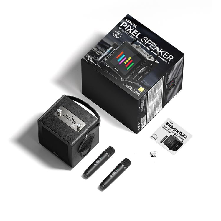 WK Beluga D22 Pixel Desktop Wireless Bluetooth Speaker(Black) - Desktop Speaker by WK | Online Shopping UK | buy2fix